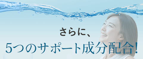 5つのサポート成分配合